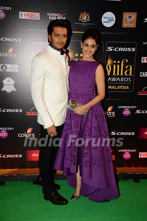 The Cute Couple Riteish Deshmukh And Genelia Dsouza At Iifa Awards Media