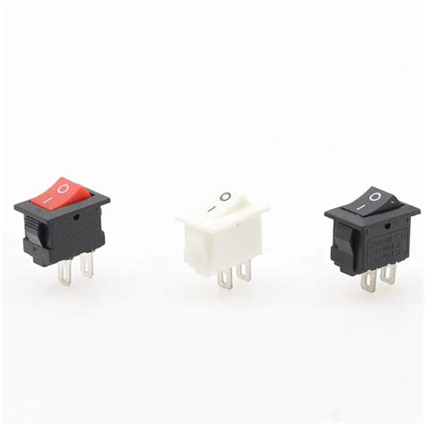 5 10 15Pcs Push Button Switch 10x15mm SPST 2Pin 3A 250V KCD11 Snap In