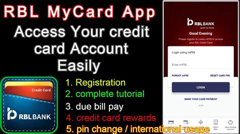 How To Use RBL MyCard Appilication Bill Payment Credit Limit