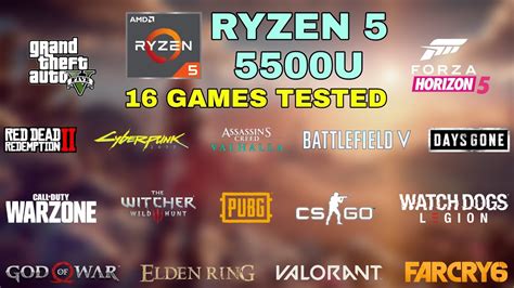 Ryzen 5500U Vega Test In 25 Games In 2021 HP 15S EQ2040AU 40 OFF