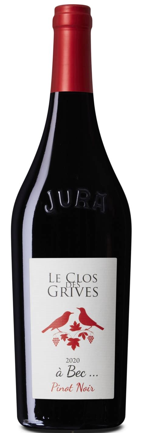 Le Clos Des Grives Cotes Du Jura Rouge Pinot Noir A Bec Eko Vinovativa