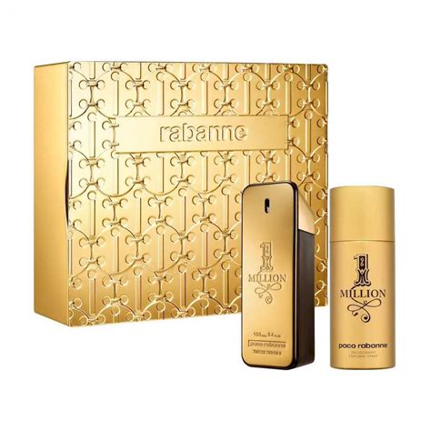 Парфюмированный набор мужской Paco Rabanne 1 Million (дезодорант-спрей ...
