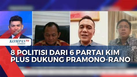 Politisi Dari Partai Kim Plus Dukung Pramono Rano Youtube