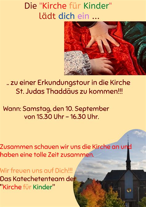 Kirche für Kinder Gemeinde Judas Thaddäus