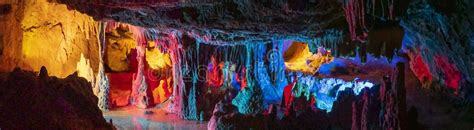 stalactites lit stock   royalty  stock