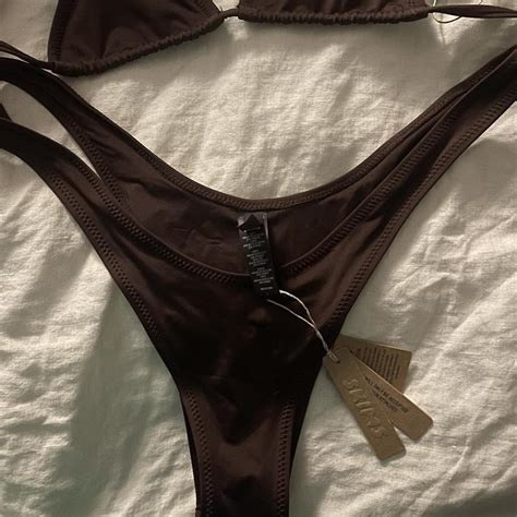 Skims Micro Tanga Bikini Bottoms In Size Large Depop