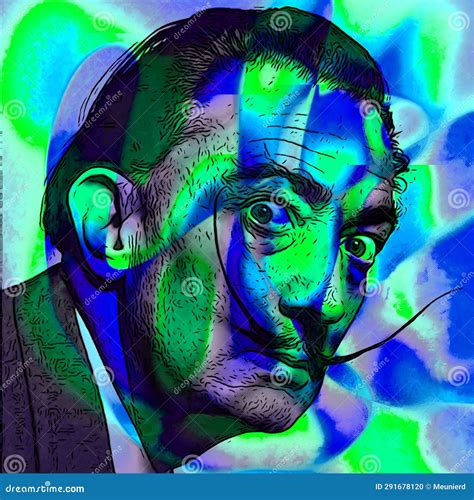 Pop Art Of Salvador Dali Was A Spanish Surrealist Artist Editorial