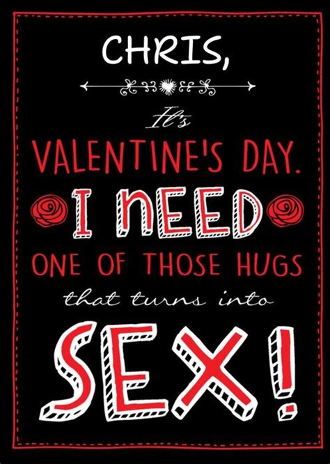 I Need A Hug That Turns Into Sex Valentines Day Card Moonpig