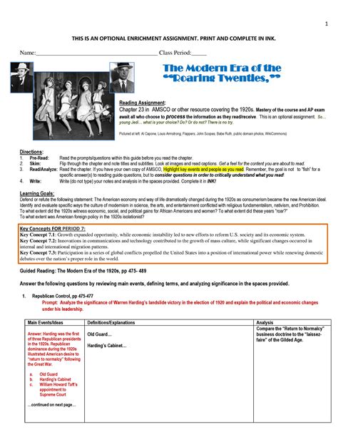 Amsco Chapter 23 Adfaf THIS IS AN OPTIONAL ENRICHMENT ASSIGNMENT