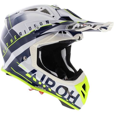 Capacete Airoh Aviator Ace Amaze Azul Grid Motors