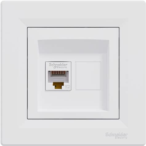 Розетка за компютърна мрежа Schneider Electric RJ45 UTP CAT.5 - store.bg