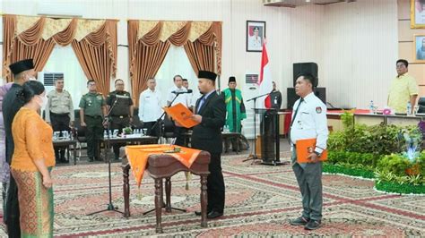 Bupati Dan Wabup Rohil Hadiri Pelantikan Anggota Ppk Untuk Pemilu Tahun