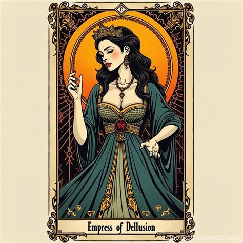 Empress of Delusion Tarot Card Art | Stable Diffusion Online