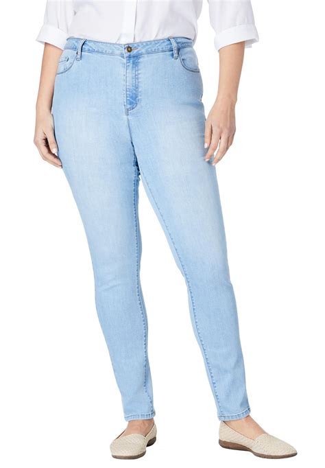 Woman Within - Woman Within Plus Size Perfect Skinny Jean Jeans - Walmart.com