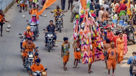 Kanwar Yatra Over 3 Crore Kanwariyas Visited Haridwar So Far