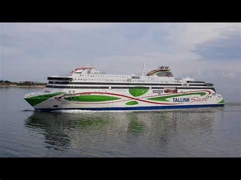 Tallink Shuttle M S Mega Star Arrived From Tallinn Estonia To