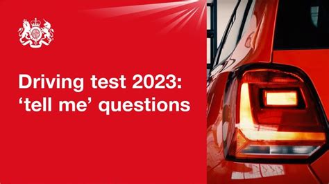 Show Me Tell Me Tell Me Questions 2023 Official Dvsa Guide