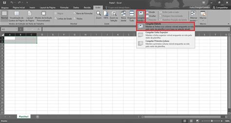 Como Congelar Fixar Linha E Coluna No Microsoft Excel Passo A Passo