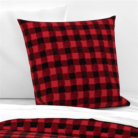 Modern Buffalo Check Pillow Sham Buffalo Plaid By Etsy