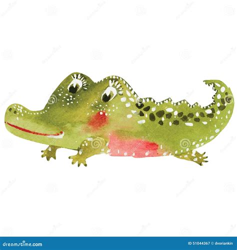 Cartoon Crocodile Stock Vector Illustration Of Drawn 51044367