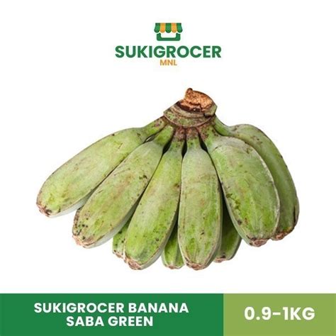 Sukigrocer Banana Saba Green Kg Shopee Philippines