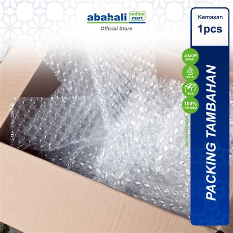 Jual Packing Tambahan Kardus Bubble Wrap Fragile Anti Pecah Aman