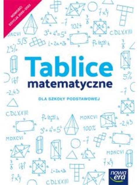 Tablice matematyczne dla szkoły podstawowej 15228319261 Podręcznik