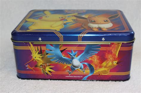 Mavin RARE VINTAGE EMPTY POKEMON TRADING GAME PIKACHU EVEE TIN LUNCH