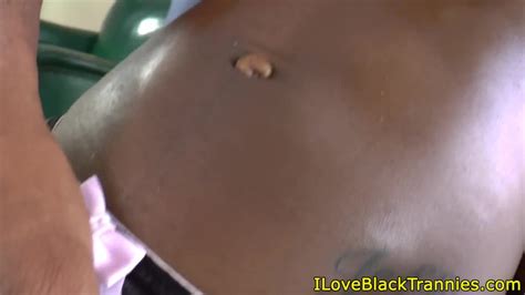 Ebony Shemale Makes Her Lover Squirt Hot Cum AShemaletube