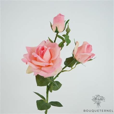 Rose Soie Fleurs Bouqueternel