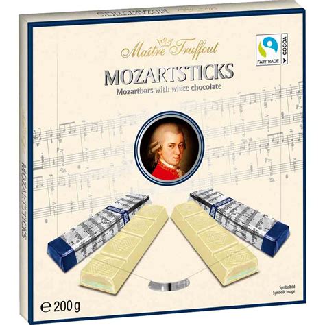 Maitre Truffout Mozartsticks Weisse Schokolade 200g Lebensmittel