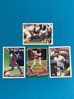 Dave Winfield Card Lot Topps Donruss Score Silver