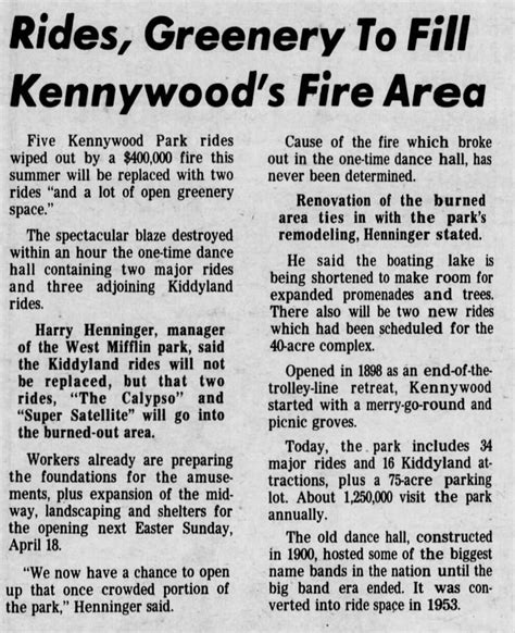 Kennywood Fire Destroyed ™