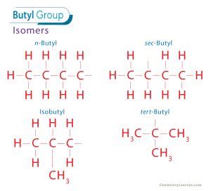 Butyl Group Formula Structure And Examples