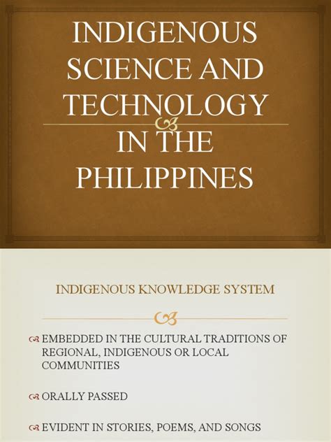 Indigenous Science And Technology In The Philippines Pdf Philippines Agriculture