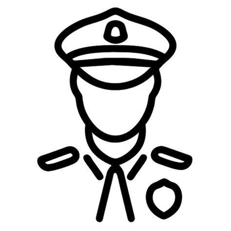 Premium Vector Police Icon Outline