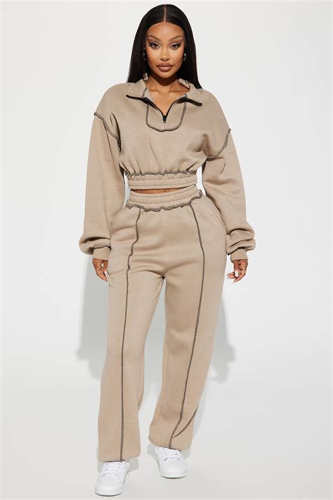 Staying Connected Lounge Jogger - Taupe | Fashion Nova