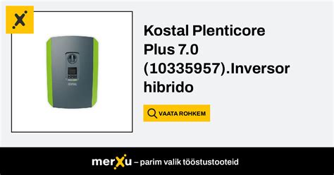 Kostal Plenticore Plus Inversor Hibrido Trif Sico