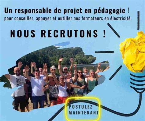 Offre d emploi Responsable de projet pédagogique Le Hublot Namur