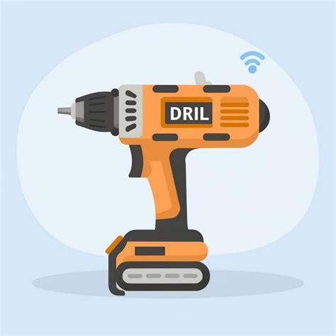 Premium Vector Drill Machine Vector Illustration