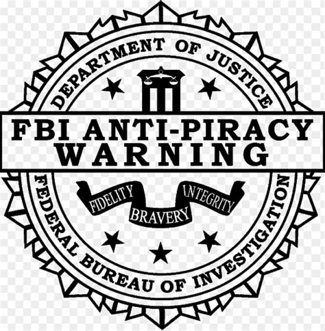 Fbi Anti Piracy Warning Logo Png Clip Black And White - Frank Zappa ...