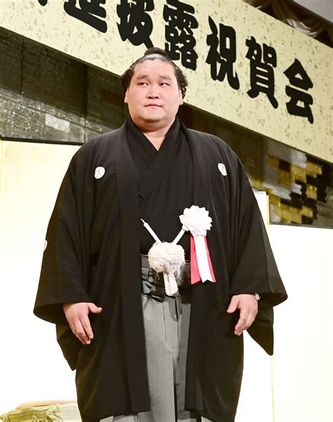 照ノ富士が横綱昇進披露パーティー「高みを目指す」 膝の手術については「今は言えない」 スポーツ報知