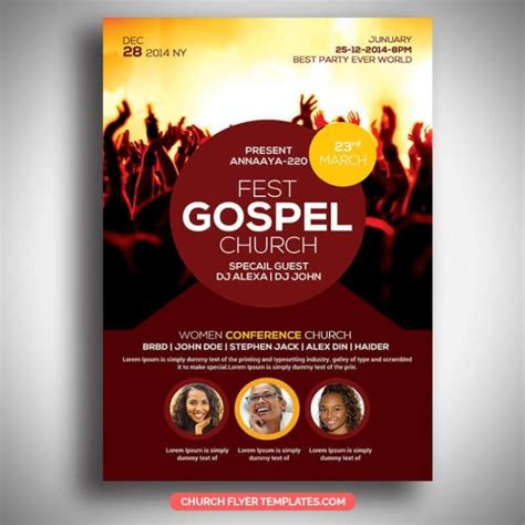 Free Church Revival Flyer Template Psd – Church Flyer Templates Free ...