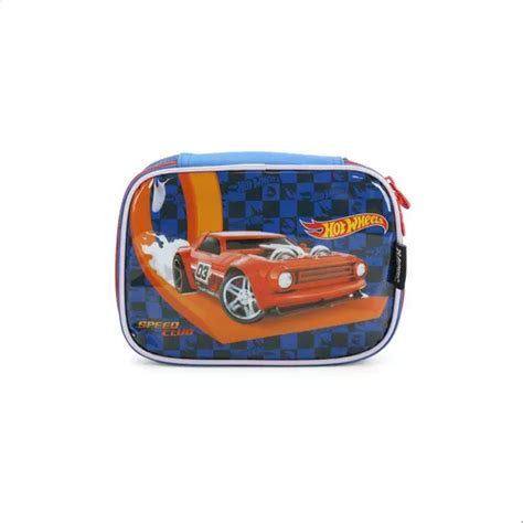 Hot Wheels Estojo Infantil L Pis Luxo Escolar Meninos Parcelamento Sem Juros