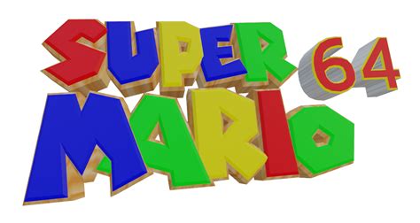 Super Mario 64 Title Super Mario Mario Gaming Logos