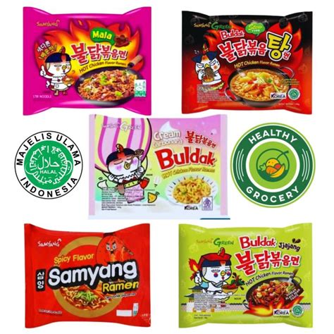 Samyang Green Buldak Hot Chicken Flavor Ramen All Varian Lazada Indonesia