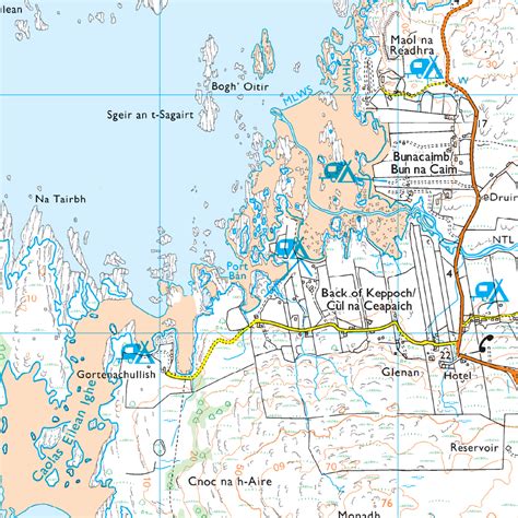 OS Map of Loch Morar & Mallaig - Hillgear