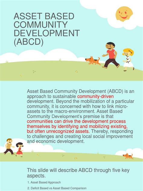 Asset Based Community Development Abcd Pdf Economic Development