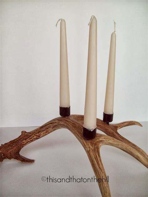 Diy Antler Candle Holders Antler Candle Holder Diy Antler Deer Antler Decor