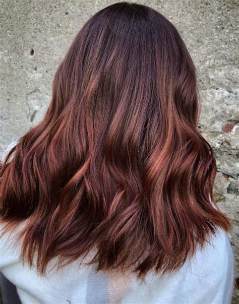 Popular Auburn Balayage on Medium Brown Hair 2021 | Short Hair Models